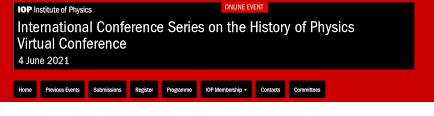 The alzheimer's association international conference is the world's largest forum for the dementia research community. Online International Conference On The History Of Physics Antimatter