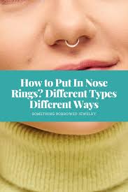 Create the saline solution by dissolving a quarter teaspoon of salt in a cup of warm water. How To Put In Nose Rings Different Types Different Ways