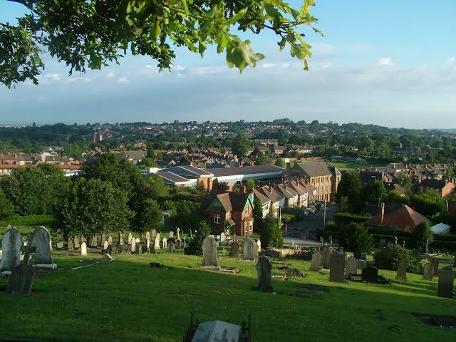 View across Kimberley in Nottinghamshire