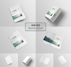You can easily place your design, change colors or replace background easily. A4 Bifold Brochure Mockup