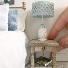 Modern bed side tables will be the first thing you interact with once you awake, so these modern modern bedside tables. Miniature Bedside Table Rustic Oak Dollhouse Roombox Diorama 1 12 Scale Miniature Bedside Table Doll House Barbie Furniture