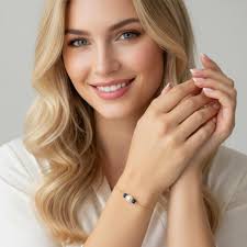 Pearl Bracelet With Blue Sapphire