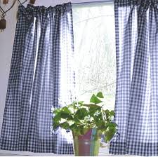 Black And White Gingham Curtains Dark Royal Blue Gingham Kitchen Cafe Curtain Unlined Or With White Or Blackout Lining In Many Custom Lengths Cafe Curtains White Cafe Gingham Curtains