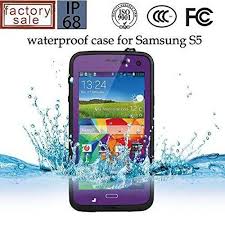 Amazon Com Galaxy S5 Case Shockproof Dust Proof Dirt Proof Snow Proof Waterproof Case For Samsung Galaxy S5 Purp Water Proof Case Samsung S5 Case Samsung