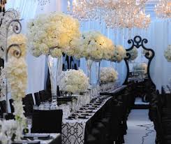 Wedding Day Look Black Lace Moment In 2020 Black Wedding Decorations Wedding Decorations Long Table Wedding