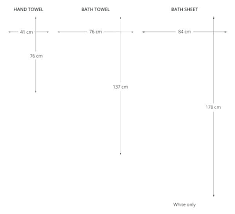 Bath Towel Size Standard Hotel S Sizes Chart Inches Uk Cm