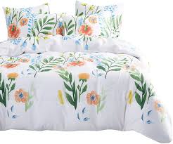 Free for commercial use no attribution required high quality images. Buy Wake In Cloud Watercolor Floral Comforter Set 4 Pillow Cases Colorful Flowers Leaves Flowers Painting Pattern Printed 100 Cotton Fabric With Soft Microfiber Inner Fill Bedding Queen Size Online In Vietnam B07zg8c8yw