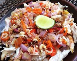 Ayam Suwir Sambal Matah Resep Ayam Suwir Resep Masakan Masakan