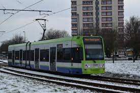 The Trams In The Snowy Weather In Croydon Surrey England On Sunday 18 March 2018 Croydon Tram Surrey England Croydon
