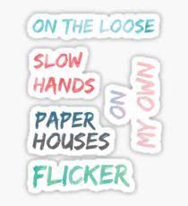 Niall horan lyric wish bracelet, flicker, heartbreak weather, one direction, cute, concert, keepsake, handmade, gift, harry styles, louis. One Direction Stickers Niall Horan Printable Stickers Tumblr Stickers