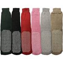 Yacht & Smith Womens Thermal Slipper Socks, Non-Skid with Gripper Bottom, Assorted Colors (6 Pairs Assorted B, (9-11))