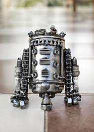 R2d2 Made From Recycle Scrap Metal Collected Scrap Metal Art Metal Artwork Metal Sculpture