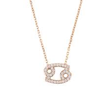 You are given your star sign at birth and it's yours for the keeping for your entire life. Zodiac Star Sign Pendant Necklace Rose Gold Cancer Latelita Wolf Badger