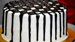 They also set both cakes up at your reception venue. Yummy Chocolate Sponge Vanilla Sponge Wafer Birthday Step Cake Design Chocolate Sponge Cake Design Baking Cakes Ideas