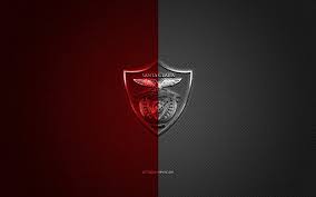 Rua comandante jaime de sousa, 21: Download Wallpapers Cd Santa Clara Portuguese Football Club Primeira Liga Red White Logo Red White Carbon Fiber Background Football Ponta Delgada Portugal Cd Santa Clara Logo For Desktop Free Pictures For Desktop Free