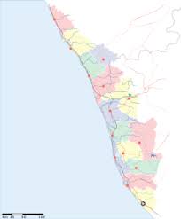 Map showing all the districts of kerala with their respective location and boundaries. Kerala New World Encyclopedia
