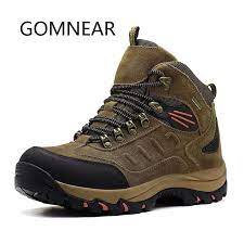 Plus, you're able to maintain premium traction and superior trail grip, making your way through that path like you've been there before, even if you've never actually been there before. Gomnear Men S Winter Outdoor Hiking Shoes Leather Hunting Trekking Shoes Waterproof Hiking Boots Brand Warm Sport Sneakers Men Hiking Shoes Aliexpress
