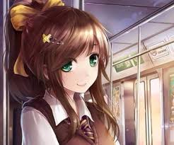 See more ideas about amber eyes, fantasy art, art. Anime Girl With Brown Hair And Amber Eyes