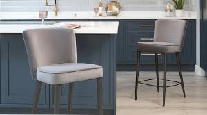 Not for the faint of heart, these stools will make you swoon. Serena Velvet Bar Stool Grey Velvet