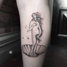 Aphrodite Birth Of Venus Tattoo The Birth Of Venus Tattooed By Perry Smick At Heretic Tattoo In Melbourne Aus Tattoos Tatuagem De Venus Tatuagem Afrodite Tatuagens Gregas
