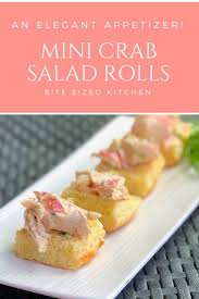 Healthy Imitation Crab Meat Salad Recipe Elegant Appetizers Imitation Crab Meat Food