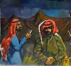 بادية العراق painting oil on canvas canvas
