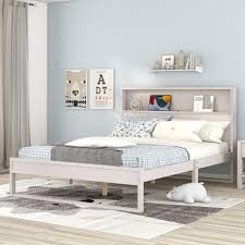 Queen Size Platform Bed With Storage