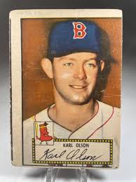 1952 Topps Baseball Karl Olson #72 Boston Red Sox