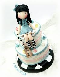 Figurine Gorjuss Alice Sur Gateau Etsy In 2020 Baby Birthday Cakes Birthday Cake Kids Girly Cakes