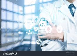 Medical Technology Or Medical Network Doctor Using Digital Tablet With Screen Interface Ad Ad N Medical Technology Business Card Mock Up Doctor Medical