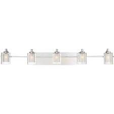 Free shipping on orders of $35+ and save 5% every day with your target redcard. James Allan Mvbf3174pc Polished Chrome Vermillion 5 Light 42 Wide Bathroom Vanity Lights With Clear Glass Lightingdirect Com