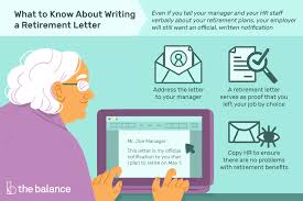 Memo not to eat in office memo to staff regarding theft. Retirement Letter Sample To Notify Your Employer