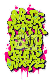 The sprayprinter, now currently on indiegogo, syncs with your smartphone make painting a mural on your wall as easy as waving your hand back and forth. Vector Graffiti Schriftart Handschriftliche Alphabet Fototapete Fototapeten Rudiment Marker Art Myloview De