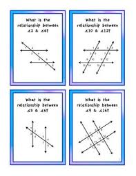 Parallel Lines Transversals Angles Geometry Flashcards Teaching Geometry Education Math Homeschool Math