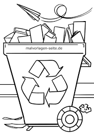Malvorlage Umweltschutz Recycling Kostenlose Ausmalbilder