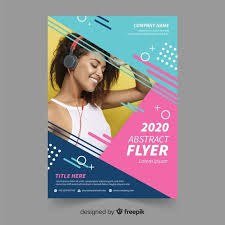 Abstract Flyer Template Vector Free Download Flyer Flyer Design Flyer Design Templates
