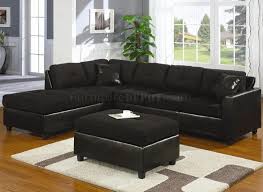 Black Suede Sectional Sofa Microfiber Sectional Sofa Sectional Sofa With Chaise Sectional Sofa