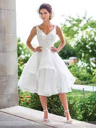 Wedding Dresses Enchanting By Mon Cheri Tea Length Wedding Dress Short Bridal Dress Knee Length Wedding Dress