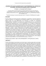 Villarino partido is a partido in the sooth o buenos aires province in argentinae. Pdf Arsenico En Aguas Superficiales Y Subterraneas Del Partido De Villarino Provincia De Buenos Aires Argentina