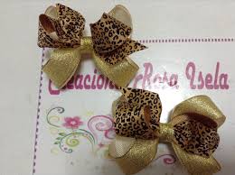 Par De Monos Para Colitas Dorado Y Leopardo Monos Para El Cabello De Boutique Monos Lazos Para Ninas