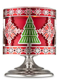 Bath and body works candle holder. Evergreen Fair Isle Pedestal 3 Wick Candle Holder Bath And Body Works Bath Body Works Candles Christmas Candle Holders Christmas Scents