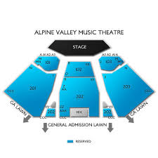 Alpine Valley Music Theatre 2019 Seating Chart