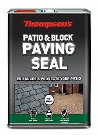 Thompson S Wet Look Finish Sealer Patio And Block Paving Seal Protector 5 Litre Ebay