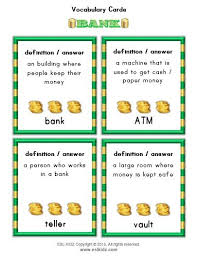Bank Money Themed Activity Set How To Get Money Vocabulary Words Activities