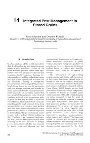Mechanical/physical control 6 a pest management strategy that utilizes a wide range of pest control methods or tactics. Pdf Integrated Pest Management In Stored Grains