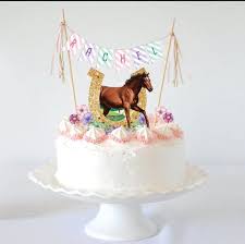 Printable Horse Cake Topper Horse Party Supplies Horseshoe Cake Topper Horse Cake Toppers Horse Birthday Cake Horse Cake