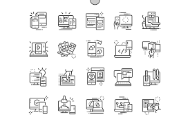 Responsive Design Line Icons Line Icon Create Icon Responsive Design
