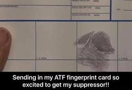 Atf fingerprint cards are an important part of submitting any application to purchase, make or register an nfa firearm. Sending In My Atf Fingerprint Card So Excited To Get My Suppressor Sending In My Atf Fingerprint Card So Excited To Get My Suppressor