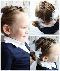Secure them will rubber band either let the rest of the hair fall back or tie them up in a simple ponytail. 10 Easy Little Girls Hairstyles 5 Minutes Somewhat Simple