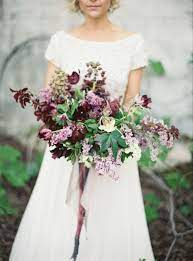 23 Gorgeous Wildflower Inspired Bouquets Purple Fall Wedding Wedding Colors Purple Lilac Wedding